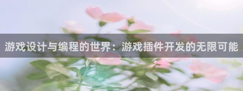 沐鸣娱乐2客服：游戏设计与编程的世界：游戏插件开发的无限可能